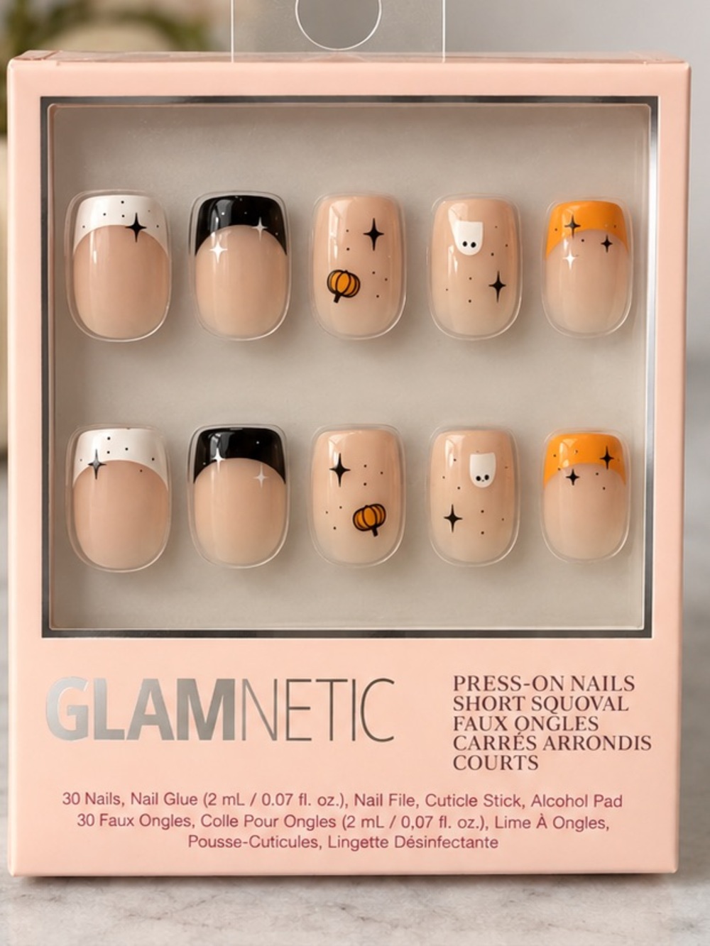 Glamnetic Tiny Pumpkin Press-On Nails – Short Squoval
